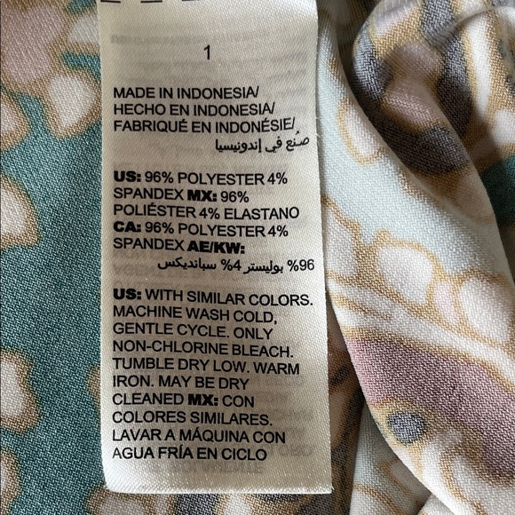 Chico’s Teal V-Neck Midi Dress - Elegant Patterned Size 1 (8-10) - Picture 7 of 7